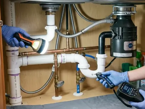 Unexplained moisture around plumbing